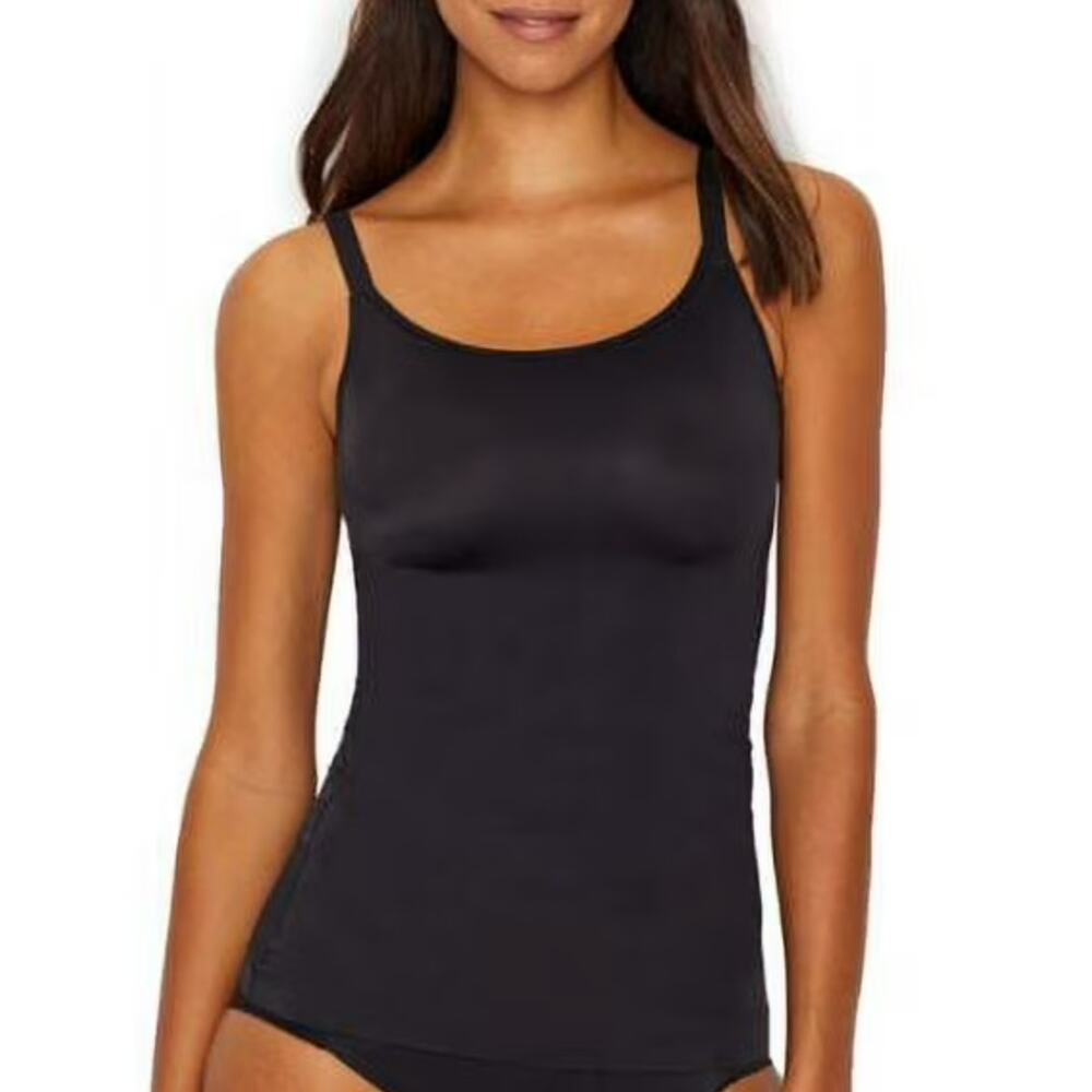 Maidenform Cover Your Bases SmoothTec Shapewear Camisole DM0038 Small Black